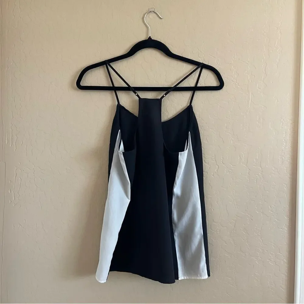 J. Crew Factory Black & White Color Block Cami‎